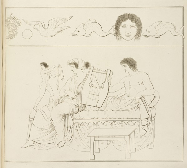 Plate 30. Collection of engravings from ancient vases mostly of pure Greek workmanship discovered in sepulchres in the kingdom