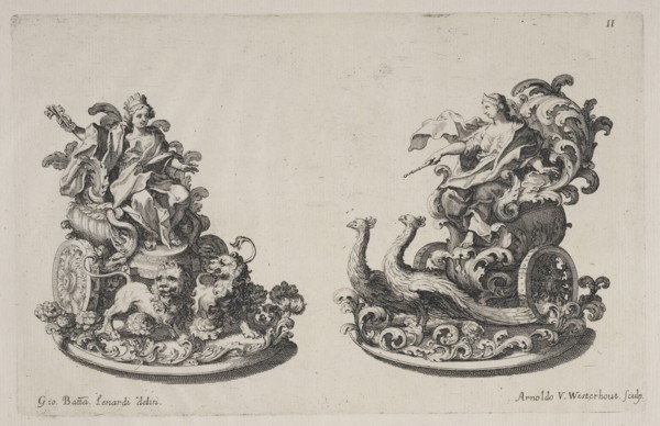 Trionfi or sugar sculptures of Cybele and Juno, Raggvaglio della solenne comparsa, fatta in Roma gli otto di gennaio MDCLXXXVII
