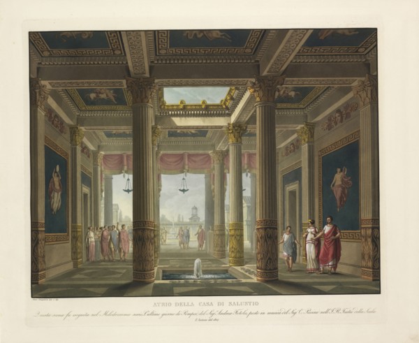 Atrio della casa di Salustio, Raccolta di varie decorazioni sceniche inventate ed eseguite per il R. Teatro alla Scala di Milano