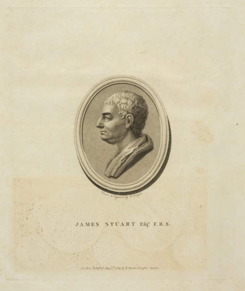James Stuart Esqr. F.R.S. The antiqvities of Athens, Knight, C., Stuart, James, 1713-1788, Engraving, 1787, Portrait of James