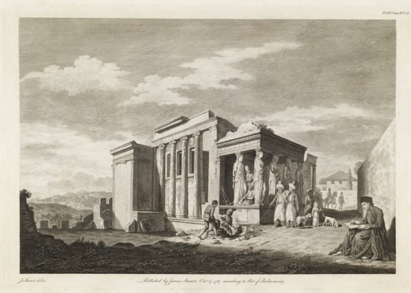 A View of the West End of the Temple of Minerva Polias, and of the Pandrosium, The antiquities of Athens, Newton, W., Stuart