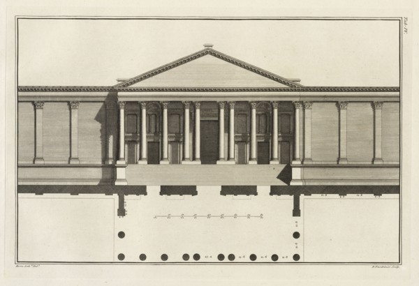 Upright of the Grand Entrance to the Court of the Temple, The ruins of Palmyra, otherwise Tedmor, in the desert, Borra, Giovanni