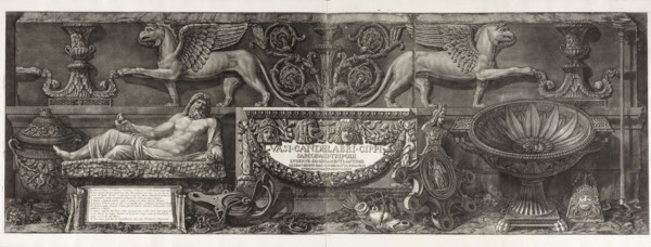 Title page, Vasi, candelabri, cippi, sarcofagi, tripodi, lucerne ed ornamenti antichi, Piranesi, Giovanni Battista, 1720-1778