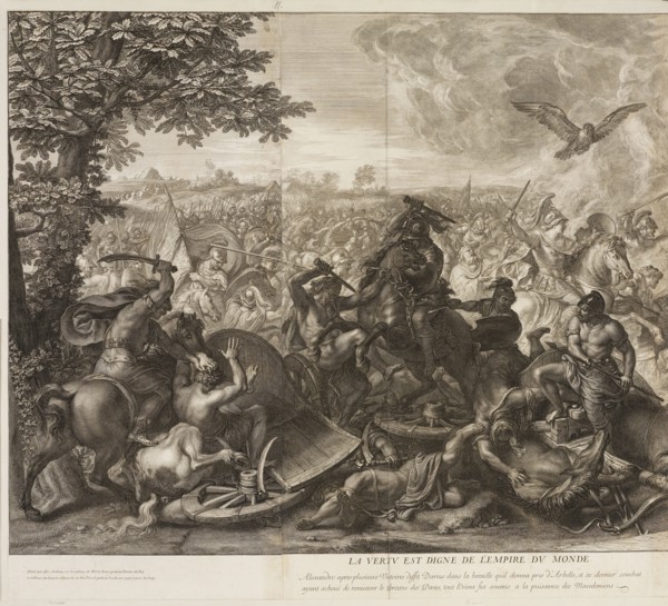 Battle of Arbela: detail, Battles of Alexander, Audran, Gérard, 1640-1703, Le Brun, Charles, 1619-1690, Etching, engraving