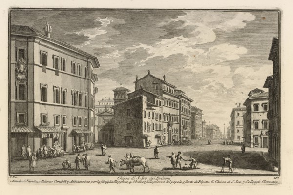 Chiesa di S. Ivo dei Brittoni, Delle magnificenze di Roma antica e moderna, Vasi, Giuseppe, 1710-1782, Engraving, 1747-1761