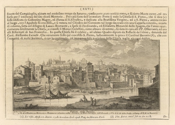 Veduta della Rinella, Delle magnificenze di Roma antica e moderna, Vasi, Giuseppe, 1710-1782, Engraving, 1747-1761, Page, 26