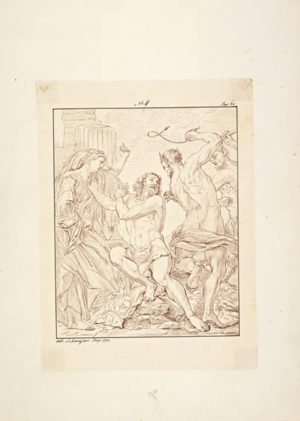 Catalogue raisonne et figure de ses tableaux, La Galerie Électorale de Düsseldorf, Pigage, Nicolas de, 1723-1796, Red crayon