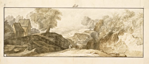 Catalogue raisonne et figure de ses tableaux, La Galerie Électorale de Düsseldorf, Pigage, Nicolas de, 1723-1796, Red crayon
