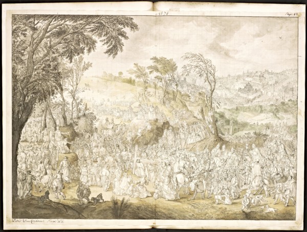 Catalogue raisonne et figure de ses tableaux, La Galerie Électorale de Düsseldorf, Pigage, Nicolas de, 1723-1796, Red crayon
