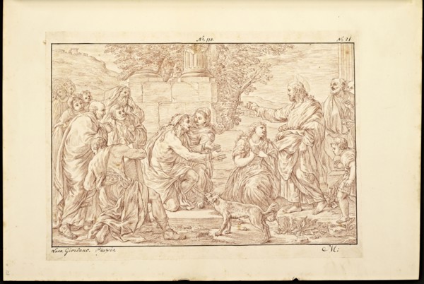 Catalogue raisonne et figure de ses tableaux, La Galerie Électorale de Düsseldorf, Pigage, Nicolas de, 1723-1796, Red crayon