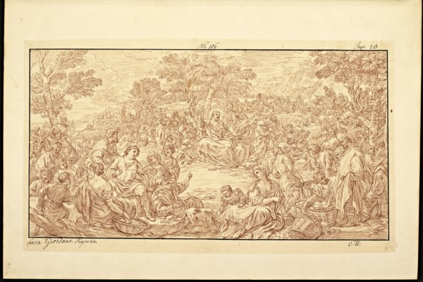 Catalogue raisonne et figure de ses tableaux, La Galerie Électorale de Düsseldorf, Pigage, Nicolas de, 1723-1796, Red crayon