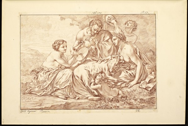 Catalogue raisonne et figure de ses tableaux, La Galerie Électorale de Düsseldorf, Pigage, Nicolas de, 1723-1796, Red crayon