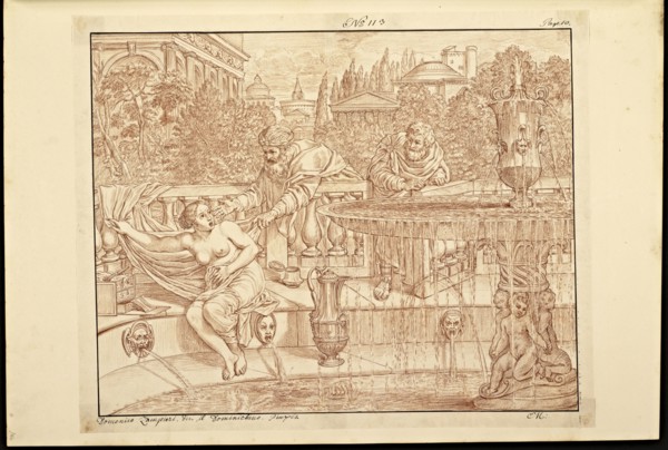 Catalogue raisonne et figure de ses tableaux, La Galerie Électorale de Düsseldorf, Pigage, Nicolas de, 1723-1796, Red crayon