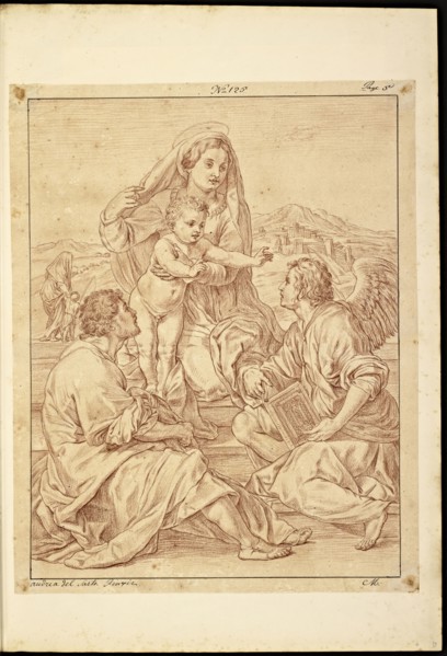 Catalogue raisonne et figure de ses tableaux, La Galerie Électorale de Düsseldorf, Pigage, Nicolas de, 1723-1796, Red crayon