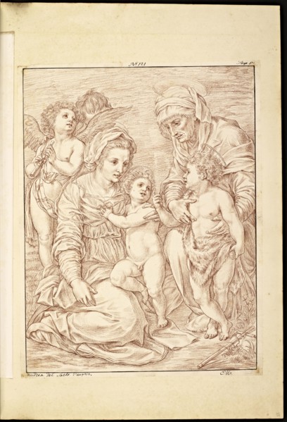 Catalogue raisonne et figure de ses tableaux, La Galerie Électorale de Düsseldorf, Pigage, Nicolas de, 1723-1796, Red crayon
