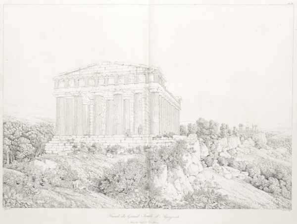 Facade du grand temple d'agrigente, Grandes vues pittoresques des principaux sites et monumens de la Grèce et de la Sicile