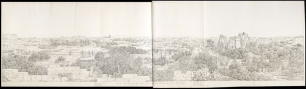 Vue du mont calius et du mont aventin delsinee du couvent de st. bonaventure sur le mont palatin, Grandes vues pittoresques