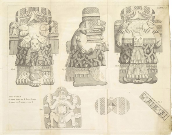Plate 1, Descripción histórica y cronológica de las dos piedras que con ocasión del nuevo empedrado que se está formando