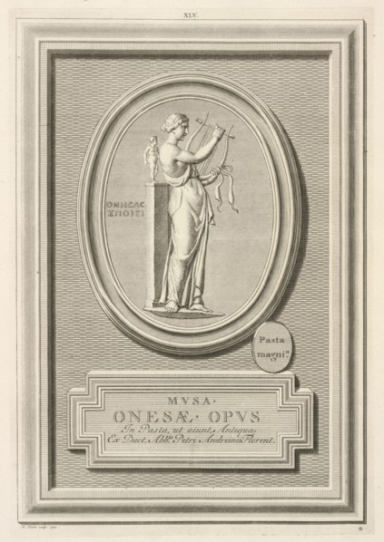 Mvsa Onesae opvs, Pierres antiques gravées, sur lesquelles les graveurs ont mis leurs noms, Picart, Bernard, 1673-1733, Stosch