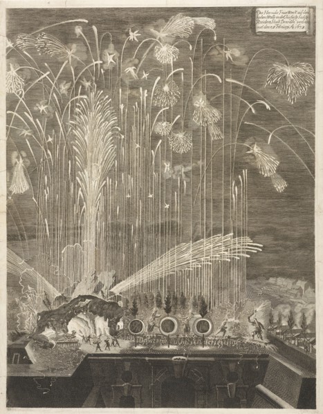 Anno MDCLXV den 22. Iunÿ ist dieses Feuerwerck von Georg Carl Hornung Lehrmeister Iohann Arnold Artithmeticu und Iohann Conrad