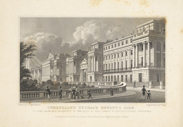 Regent's Park, Cumberland Terrace, Regent's Park, Metropolitan improvements: or, London in the nineteenth century,