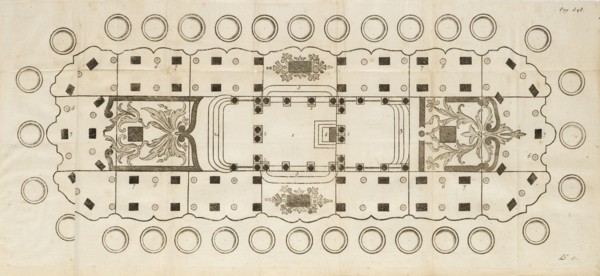 Table de quarante à cinquante couverts servie à vingt-une pieces, les trois milieux peuvent servir de dormans, La science