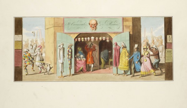 Il carnevale di Roma, Mörner, Hjalmar, 1794-1837, ca. 1820