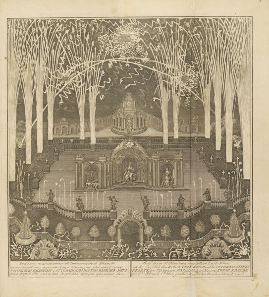 Fireworks displays in eighteenth century Russia, 1740-1796