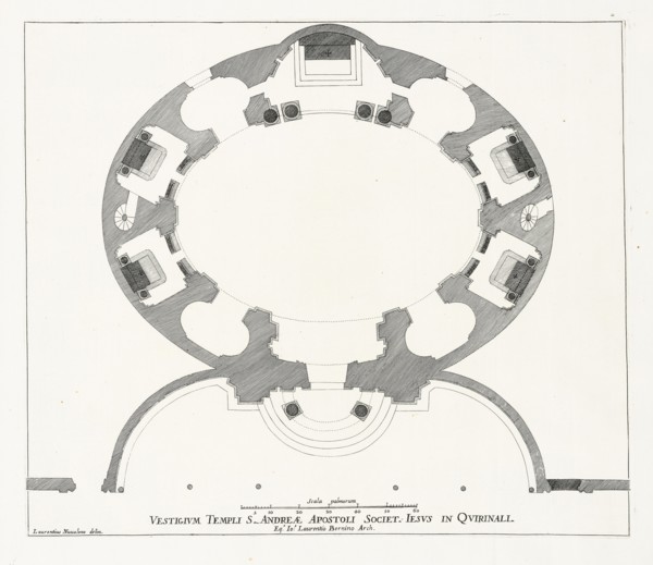 Vestigum templi s. andreae, Insignium Romae templorum prospectus exteriores interioresque a celebrioribus architectis inventi