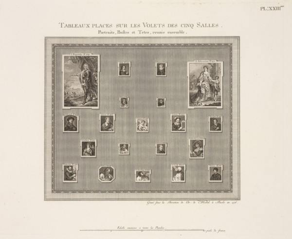 portraits, bustes et tetes, reunis ensemble, La Galerie electorale de Dusseldorff ou catalogue raisonné et figuré