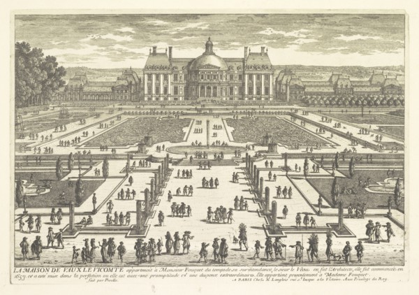 La maison de Vaux le Vicomte, Perelle engravings of Paris, royal residences, chateaux of France with additional s by Silvestre