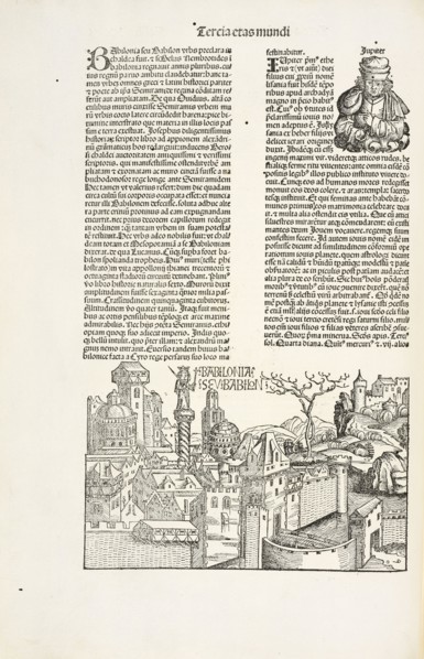 Babilonia seu Babilon, Registrum huius operis libri cronicarum cu, m, figuris et ymagi, nibus ab inicio mundi, Pleydenwurff