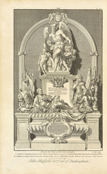 Sepulchral monument of John Sheffyld late Duke of Buckingham, Westmonasterium, or, the history and antiquities of the abbey