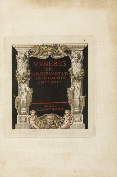Veneres uti observantur in gemmis antiquis, Hancarville, Pierre d', 1719-1805, after 1771