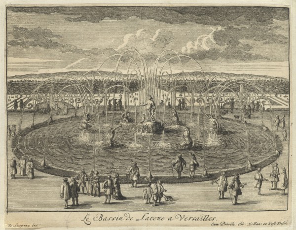 The Basin of Latone in Versailles, Veues de Versailles, Swidde, Willem, 1661-1697, Engraving, 1686