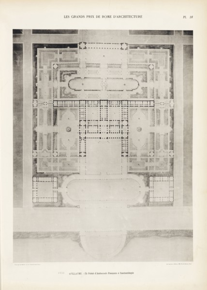 1856 - Guillaume, Un Palais d'Ambassade Francaise a Constantinople, 1856 - Guillaume, Les grands prix de Rome d'architecture