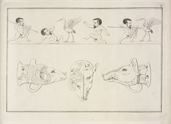 Plate 7, Collection of engravings from ancient vases mostly of pure Greek workmanship discovered in sepulchres in the kingdom