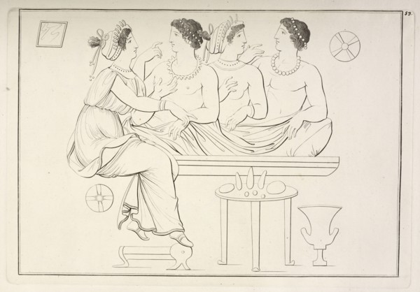 Plate 53, Collection of engravings from ancient vases mostly of pure Greek workmanship discovered in sepulchres in the kingdom