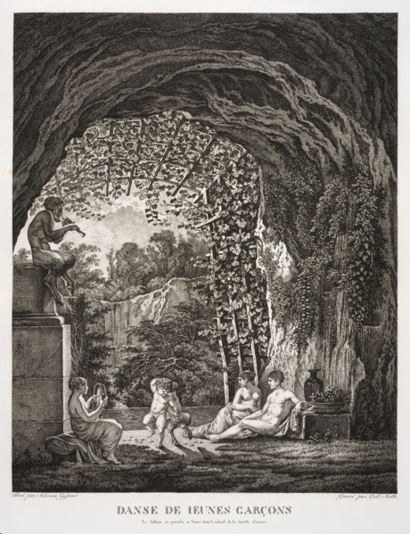 Danse de Jeunes Garçons, Collection des tableaux en gouache et des dessins de Salomon Gessner, Gessner, Salomon, 1730-1788