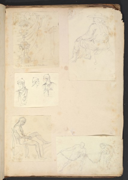 Sketches G. Hayter, Hayter, Sir George, 1792-1871, graphite, ink, watercolor, 1816