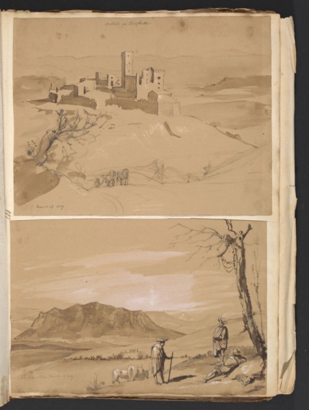 Sketches G. Hayter, Hayter, Sir George, 1792-1871, graphite, ink, watercolor, 1816
