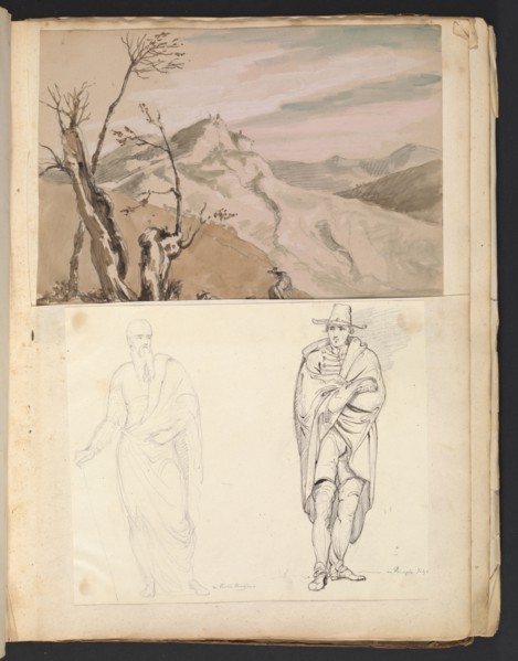 Sketches G. Hayter, Hayter, Sir George, 1792-1871, graphite, ink, watercolor, 1816