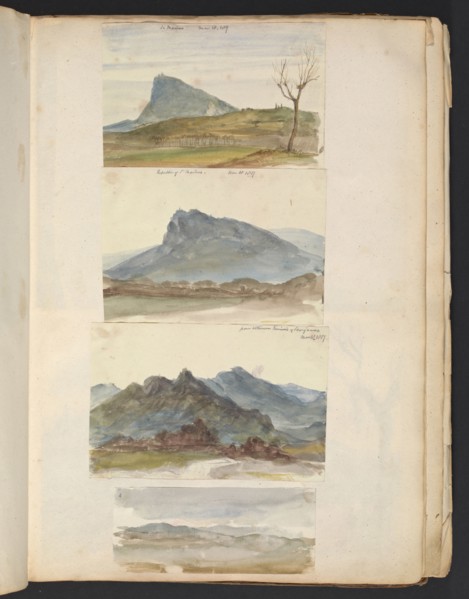 Sketches G. Hayter, Hayter, Sir George, 1792-1871, graphite, ink, watercolor, 1816