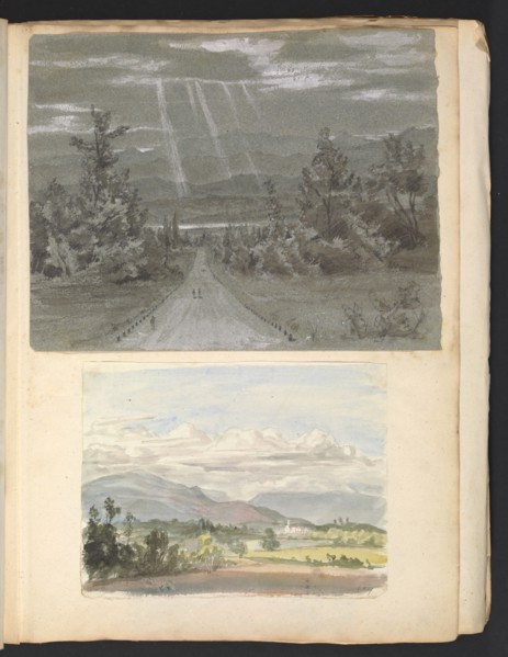 Sketches G. Hayter, Hayter, Sir George, 1792-1871, graphite, ink, watercolor, 1816