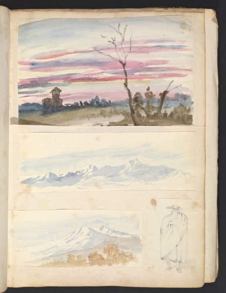 Sketches G. Hayter, Hayter, Sir George, 1792-1871, graphite, ink, watercolor, 1816