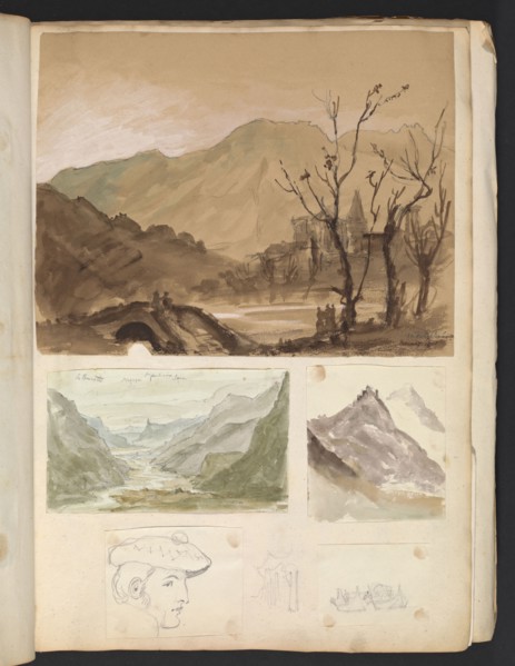 Sketches G. Hayter, Hayter, Sir George, 1792-1871, graphite, ink, watercolor, 1816