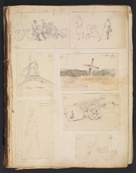 Sketches G. Hayter, Hayter, Sir George, 1792-1871, graphite, ink, watercolor, 1816