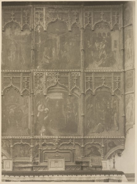 Zamora Cathedral, a chapel reredos, Architecture in Spain, North Africa, France and Italy, Spain, vol VI: Léon, Astorga, Zamora