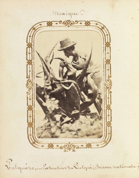 Album of Mexican and French cartes-de-visite, between 1861-1880