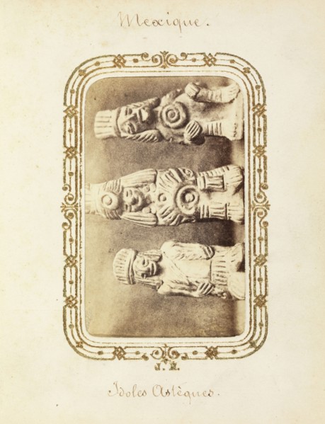Album of Mexican and French cartes-de-visite, between 1861-1880